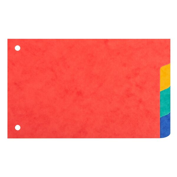 Intercalaires Pour Fiches Bristol Carte Lustrée 225g/m2 4 Positions - 100x150mm - Couleurs Assorties - Exacompta