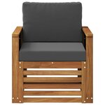 vidaXL Sofa de milieu extérieur Naturel