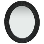 vidaXL Miroir mural style baroque 50x60 cm noir