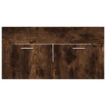 vidaXL Ensemble de meubles de salle de bain 2 Pièces Chêne fumé