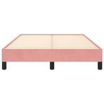 vidaXL Cadre de lit rose 120x190 cm velours