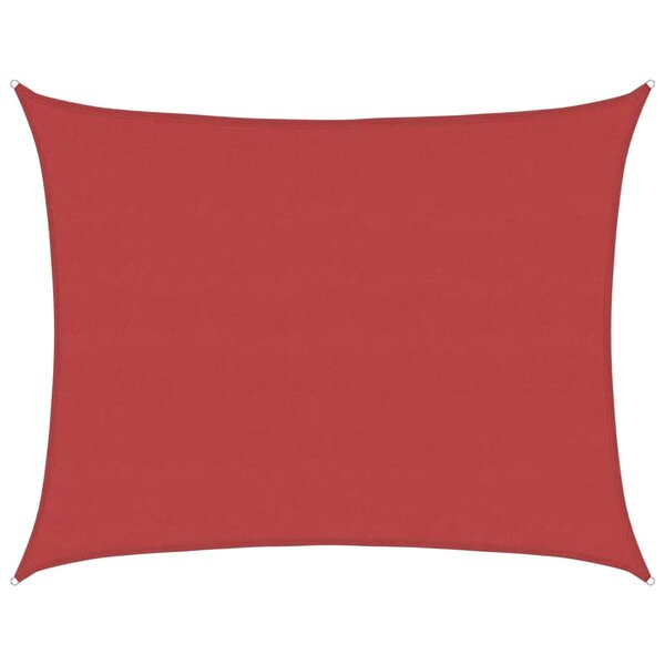 vidaXL Voile d'ombrage 160 g/m² Rouge 6x7 m PEHD