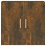 vidaXL Armoire murale Chêne fumé 60x30x60 cm Bois d'ingénierie