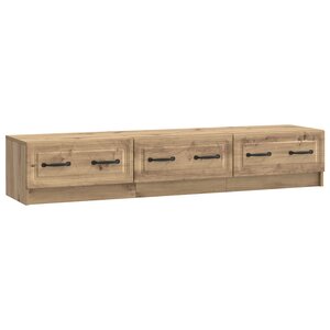 vidaXL Meuble TV 147 x 34 5 x 27 cm Chêne artisanal Bois d'ingénierie