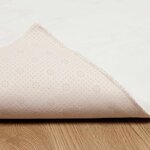 vidaXL Tapis en Fourrure Synthétique de Lapin Olite Crème 120 x 120 cm