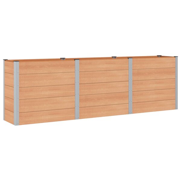 vidaXL Jardinière surélevée Marron 300 x 50 x 91 cm WPC et Aluminium