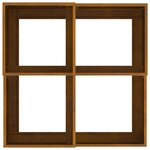 vidaXL Cache-pot de jardin Rouillé 80 x 80 x 48 cm
