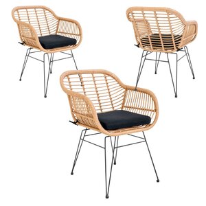 6 Fauteuils en polyrotin TRIESTE