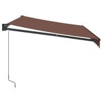 vidaXL Auvent manuel rétractable marron 350x250 cm