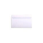 Boîte de 500 enveloppes pefc dl 110x220mm vélin blanc 80g auto-adhésive clairefontaine