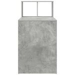 vidaXL Bureau Gris béton 108 x 55 x 103 5 cm Bois d'ingénierie