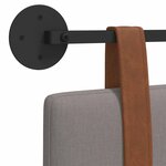 vidaXL Tête de lit suspendue Taupe PU antique