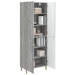vidaXL Ensemble de Meubles 2 Pièces Sonoma gris Bois d'ingénierie