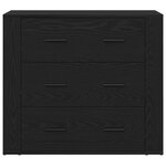 vidaXL Highboard Chêne Noir Bois d'ingénierie