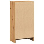 vidaXL Bibliothèque chêne artisanal 40x24x76 cm bois d'ingénierie