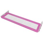 vidaXL Barrière de lit de sécurité pour tout-petits 2Pièces Rose 150x42cm