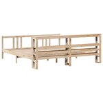 vidaXL Cadre de lit avec tête de lit sans matelas 200x200 cm