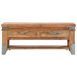 vidaXL Table basse 110x52x45 cm Bois d'acacia solide