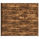 vidaXL Cadre de lit avec rangement avec tiroir Chêne fumé 200 x 200 cm