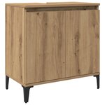 vidaXL Armoire d'évier chêne artisanal 58x33x60 cm bois d'ingénierie