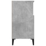 vidaXL Buffet Gris béton 60x35x70 cm Bois d'ingénierie