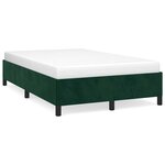 vidaXL Cadre de lit sans matelas vert foncé 120x190 cm velours