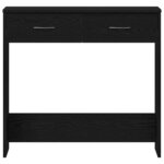 vidaXL Bureau Chêne noir 80 x 40 x 75 cm Bois d'ingénierie