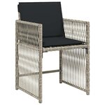 vidaXL Ensemble de salle à manger pour jardin 5 Pièces Gris clair