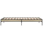 vidaXL Cadre de lit Chêne Sonoma 80 x 200 cm Bois d'ingénierie