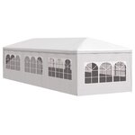 vidaXL Tente de réception 3x9 m Blanc