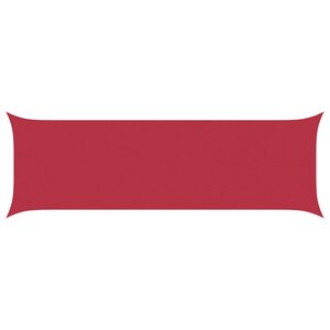 vidaXL Voile d'ombre Rouge 6 x 2 m 100   polyester Oxford