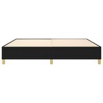 vidaXL Cadre de lit Noir 140x190 cm Tissu