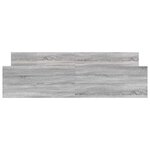 vidaXL Cadre de lit sans matelas sonoma gris 160x200 cm