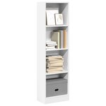 vidaXL Bibliothèque blanc 40x24x143 cm bois d'ingénierie