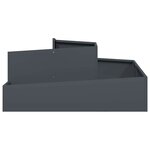 vidaXL Cache-pot de jardin Anthracite 100 x 100 x 50 cm