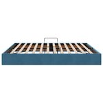 vidaXL Cadre de lit ottoman Bleu foncé 160 x 200 cm Velours