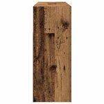 vidaXL Buffet et lumières LED vieux bois 115 5x30x75cm bois ingénierie