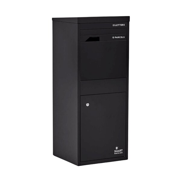 Boîte à colis Large Noir 2 portes Acier galvanisé SMART PARCEL BOX™