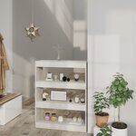 vidaXL Bibliothèque/Cloison Gris béton 80x30x103 cm Bois d'ingénierie