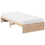 vidaXL Lit de jour avec matelas 100x200 cm bois de pin massif
