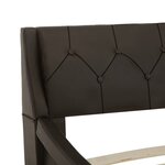 vidaXL Cadre de lit Gris Similicuir 160 x 200 cm