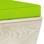 vidaXL Canapé palette à 2 places de jardin avec coussins Bois d'épicéa