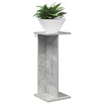 vidaXL Support de Plante Gris béton 25 x 25 5 x 60 5 cm