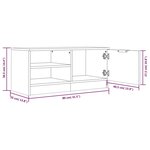 vidaXL Meubles TV 2 Pièces Blanc 80x35x36 5 cm Bois d'ingénierie