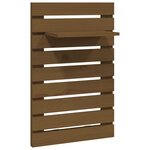 vidaXL Étagères de chevet murales 2 Pièces Marron miel Bois de pin massif