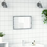 vidaXL Miroir de salle de bain à LED sonoma gris bois d'ingénierie