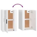 vidaXL Ensemble de meubles TV 5 Pièces Blanc brillant Bois d'ingénierie