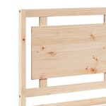 vidaXL Cadre de lit extra long sans matelas 100x220 cm bois massif