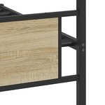 vidaXL Cadre de lit sans matelas chêne sonoma 107x203 cm