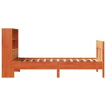 vidaXL Cadre de lit sans matelas cire marron 75x190 cm bois pin massif